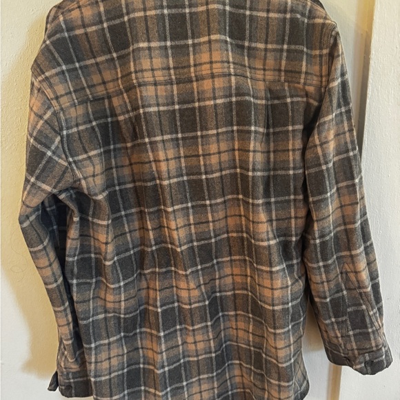 Jenni Kayne Brown and Gray Plaid Casual Shirt - Picture 4 of 4